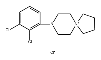 8-(2,3-dichlorophenyl)-5,8-diazaspiro[4.5]decan-5-ium bromide 化学構造式