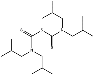 Thiodicarbonic diamide ([(H2N)C(S)]2S), N,N,N',N'-tetrakis(2-methylpropyl)- 化学構造式