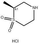 (2S)-2-methyl-1lambda6-thiomorpholine-1,1-dione hydrochloride Structure