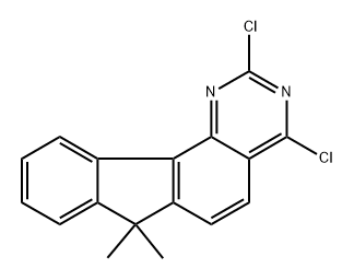 2,4-Dichloro-7,7-dimethyl-7H-indeno[2,1-h]quinazoline Struktur