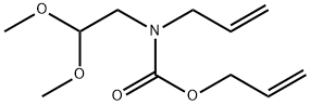 prop-2-en-1-yl N-(2,2-dimethoxyethyl)-N-(prop-2-en-1-yl)carbamate 化学構造式