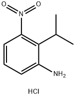 Benzenamine, 2-(1-methylethyl)-3-nitro-, hydrochloride (1:1) Struktur