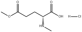 D-Glutamic acid, N-methyl-, 5-methyl ester, hydrochloride (1:1) Structure