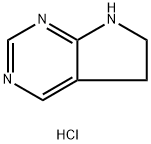 5H,6H,7H-PYRROLO[2,3-D]PYRIMIDINE DIHYDROCHLORIDE 结构式