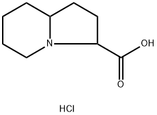 octahydroindolizine-3-carboxylic Acid hydrochloride 化学構造式