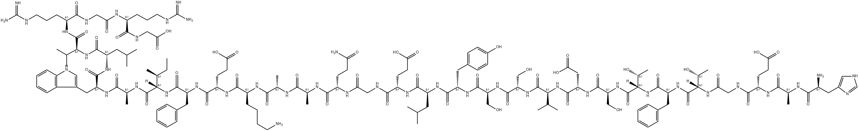 利拉鲁肽中间体(TFA盐), 204521-68-6, 结构式