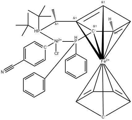 Chloro(4-cyanophenyl)[(R)-1-[(S)-2-(diphenylphosphino)ferrocenyl]ethylditertbutylphosphine]nickel(II)