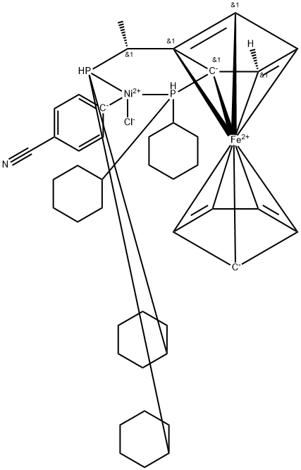 Chloro(4-cyanophenyl){(R)-1-[(S)-2-(dicyclohexylphosphino)ferrocenyl]ethyl (dicyclohexylphosphine)}nickel(II)