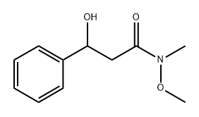 3-hydroxy-N-methoxy-N-methyl-3-phenylpropanamide Structure