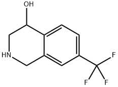 7-(三氟甲基)-1,2,3,4-四氢异喹啉-4-醇 结构式