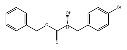 (R)-Benzyl 3-(4-bromophenyl)-2-hydroxypropanoate Struktur