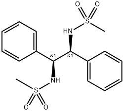 N,N′-[(1S,2S)-1,2-Diphenyl-1,2-ethanediyl]bis[methanesulfonamide] Structure