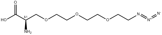 叠氮-三(乙氧基)-L-丙氨酸TFA盐,2054345-67-2,结构式