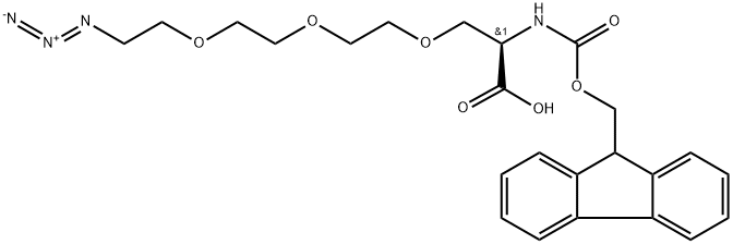 Azide-PEG3-L-alanine-Fmoc Struktur