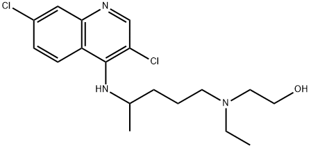 Ethanol, 2-[[4-[(3,7-dichloro-4-quinolinyl)amino]pentyl]ethylamino]- Structure