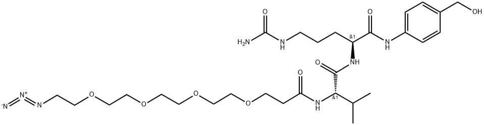 Azido-PEG4-Val-Cit-PAB-OH, 2055024-64-9, 结构式
