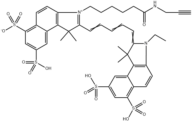Trisulfo-Cy5.5-Alkyne Struktur