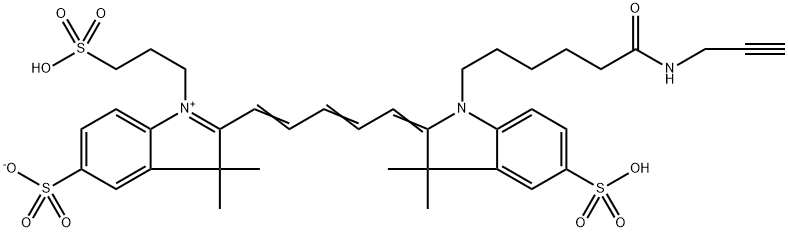 Trisulfo-Cy5-Alkyne Structure