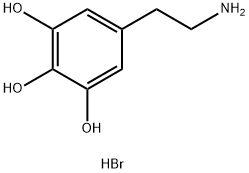 5-(2-aminoethyl)benzene-1,2,3-triol,hydrobromide Struktur