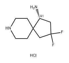 8-Azaspiro[4.5]decan-1-amine, 3,3-difluoro-, hydrochloride (1:2), (1R)- Structure