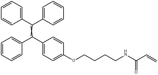 N-(4-(4-(1,2,2-三苯基乙烯基)苯氧基)丁基)丙烯酰胺,2056879-46-8,结构式