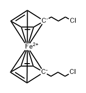 FERROCENE, 1,1'-BIS(3-CHLOROPROPYL)-,2056916-71-1,结构式