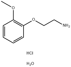 Ethanamine, 2-(2-methoxyphenoxy)-, hydrochloride, hydrate (1:1:1) Struktur