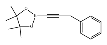 4,4,5,5-四甲基-2-(3-苯基丙-1-YN-1-基)-1,3,2-二氧硼烷, 2057442-25-6, 结构式