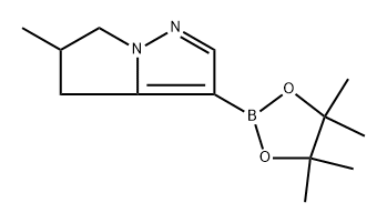 5-Methyl-3-(4,4,5,5-tetramethyl-1,3,2-dioxaborolan-2-yl)-5,6-dihydro-4H-pyrrolo[1,2-b]pyrazole Structure