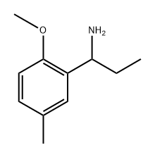 1-(2-methoxy-5-methylphenyl)propan-1-amine Struktur