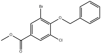 methyl 4-(benzyloxy)-3-bromo-5-chlorobenzoate Struktur