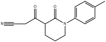 3-Piperidinepropanenitrile, 1-(4-methylphenyl)-β,2-dioxo- Structure