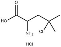 2-氨基-4-氯-4-甲基戊酸盐酸盐,2059936-57-9,结构式