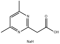 2-(4,6-二甲基嘧啶-2-基)乙酸钠,2059941-69-2,结构式