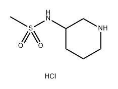 N-(piperidin-3-yl)methanesulfonamide hydrochloride Struktur