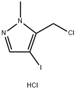 5-(chloromethyl)-4-iodo-1-methyl-1H-pyrazole hydrochloride 结构式