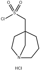 1-AZABICYCLO[3.2.1]OCTAN-5-YLMETHANESULFONYL CHLORIDE HYDROCHLORIDE 结构式