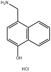 4-(aminomethyl)naphthalen-1-ol hydrochloride Struktur