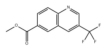 methyl 3-(trifluoromethyl)quinoline-6-carboxylate 化学構造式