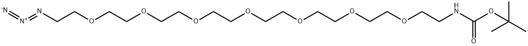 叠氮-七聚乙二醇-氨基叔丁氧羰基, 206265-96-5, 结构式