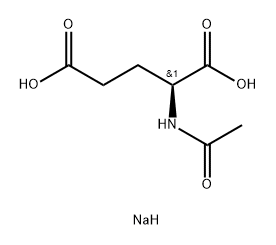 L-Glutamic acid, N-acetyl-, monosodium salt (9CI) Structure