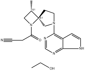 化合物 DELGOCITINIB ETOH 结构式