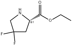 ethyl (2S)-4,4-difluoropyrrolidine-2-carboxylate Structure