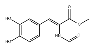 Methyl (Z)-3-(3,4-dihydroxyphenyl)-2-formamidoacrylate Structure
