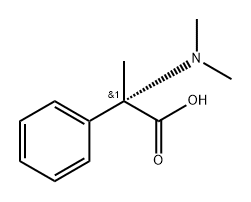 Benzeneacetic acid, α-(dimethylamino)-α-methyl-, (S)- (9CI) 化学構造式