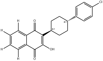 Atovaquone D4,2070015-14-2,结构式