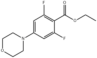 Ethyl 2,6-difluoro-4-morpholinobenzoate Structure