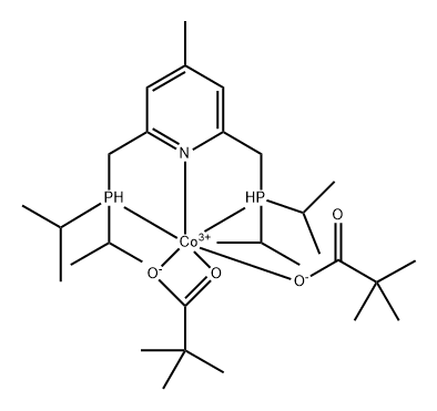 双[[二异丙基膦基]甲基] -4-甲基 - 吡啶双(新戊酰氧基)钴,2071741-36-9,结构式