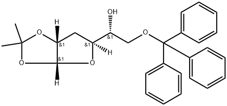 6-三苯甲基-3-脱氧-1,2-O-异丙叉-ALPHA-D-核己呋喃糖,20720-48-3,结构式