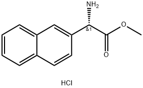 (S)-2-氨基-2-(萘-2-基)乙酸甲酯盐酸盐,207234-74-0,结构式